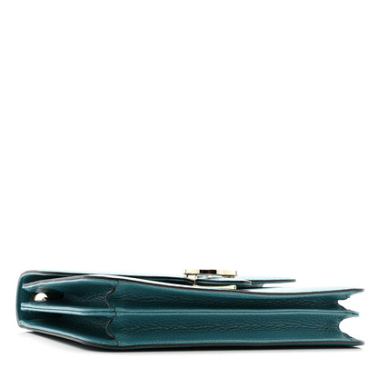 Gucci Dollar Calfskin Interlocking G Shoulder Bag Deep Cobalt 4 of 16