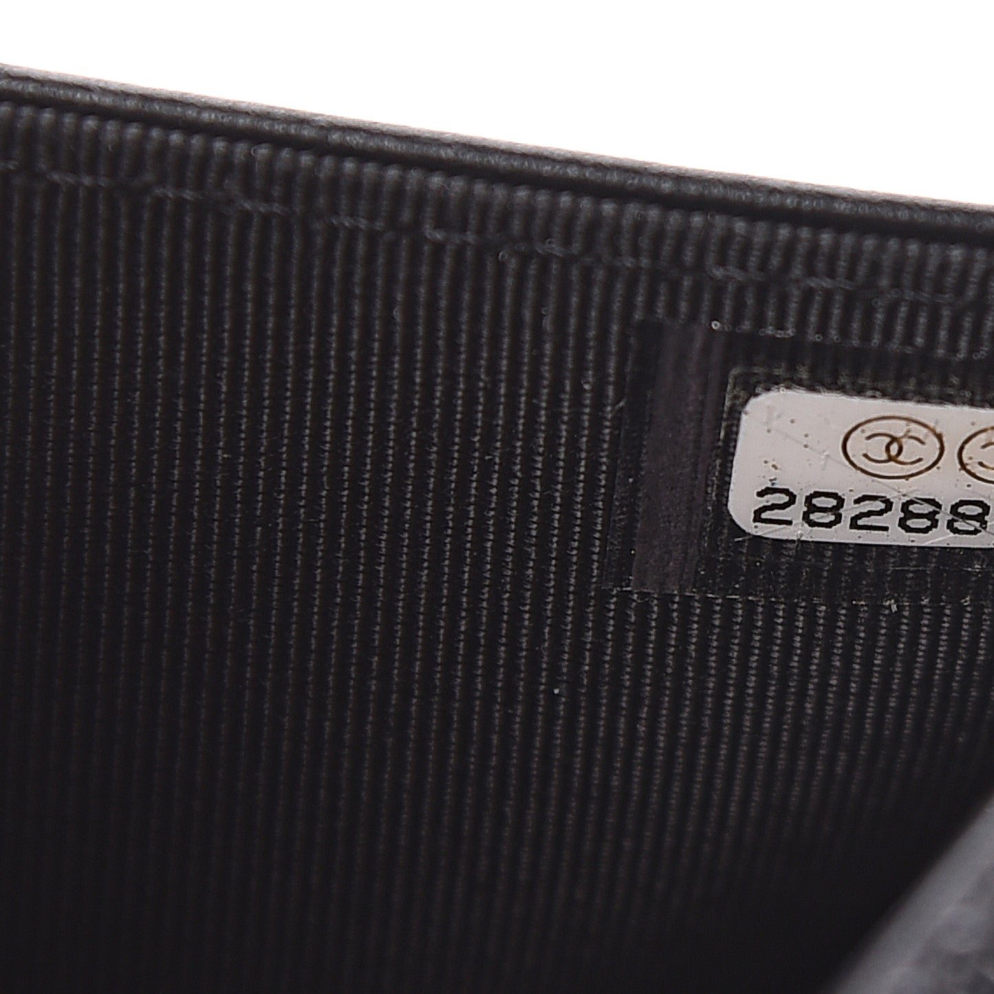 Aged Calfskin Chevron Quilted Gabrielle Wallet On Chain WOC Black