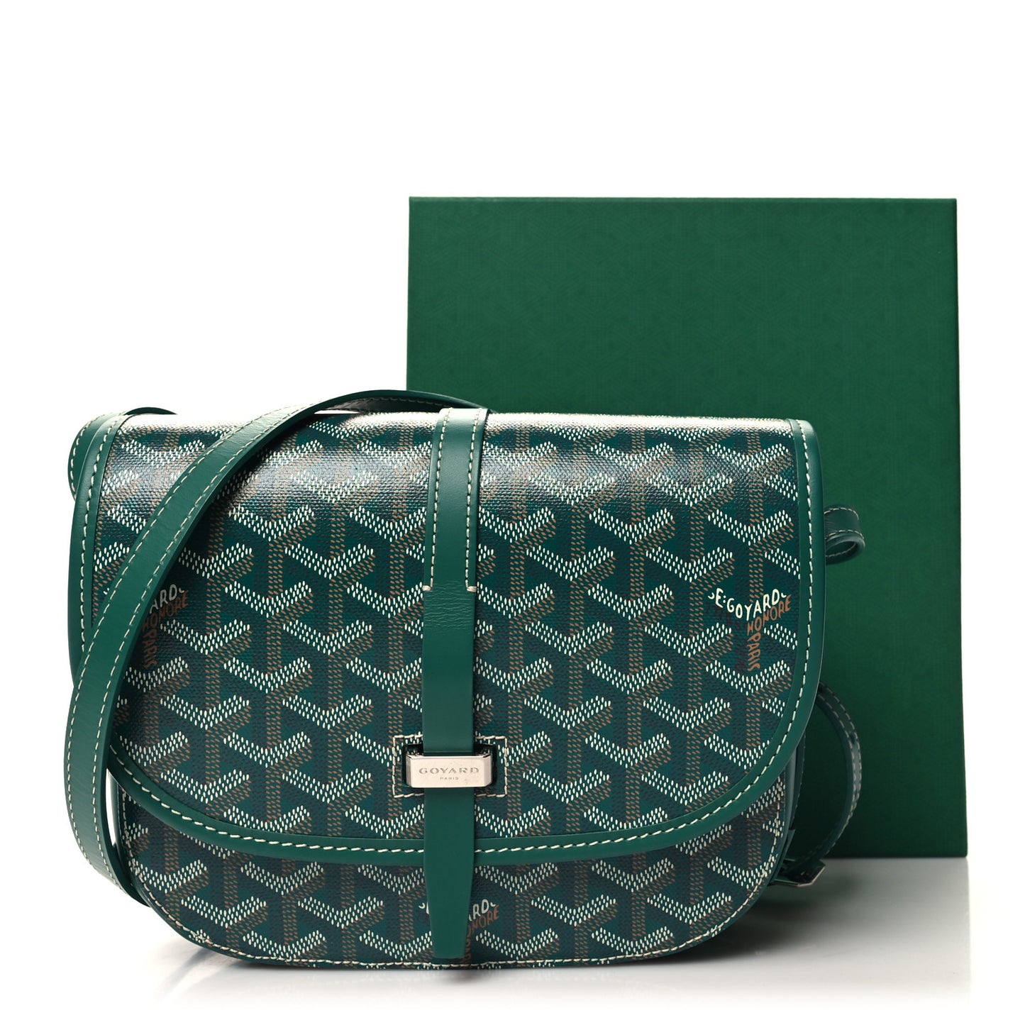Goyardine Belvedere II PM Messenger Bag Green