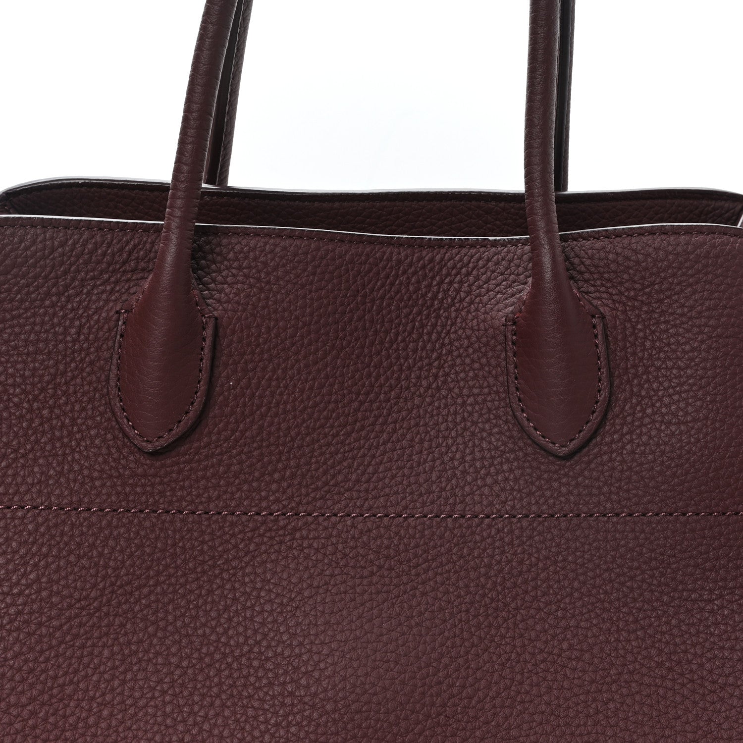 The Row Matte Grained Calfskin Soft Margaux 15 Burgundy 7 of 9