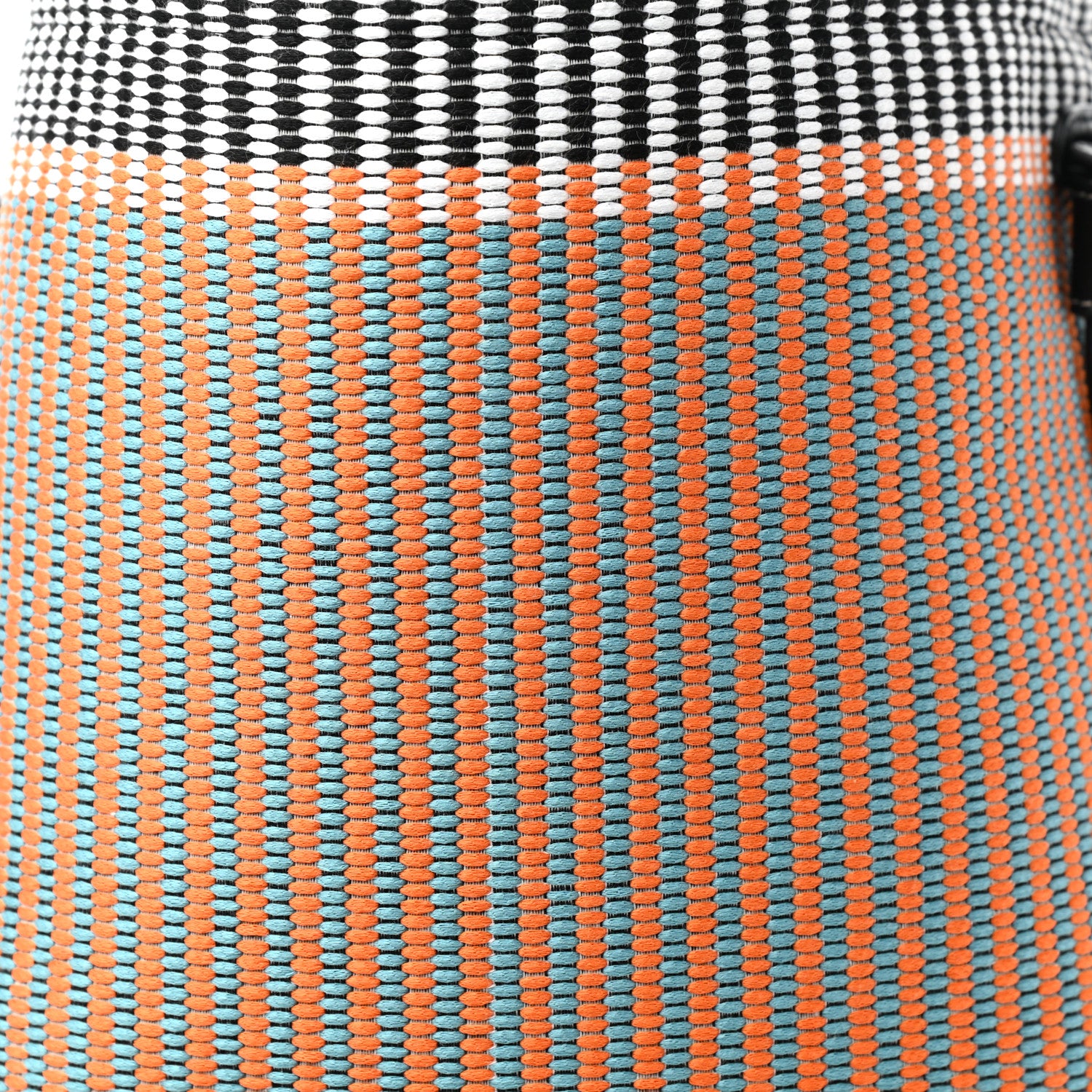 Celine Woven Canvas Small Twisted Cabas Multicolor 9 of 9