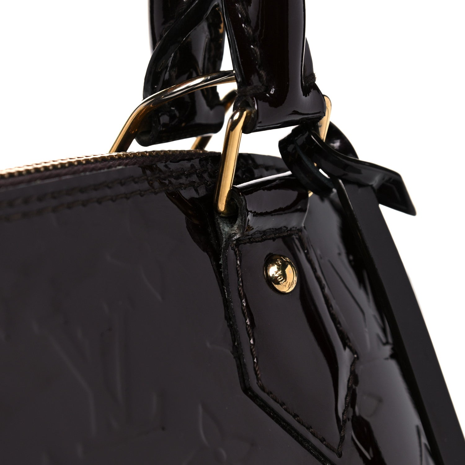 Louis Vuitton Vernis Alma BB Amarante 19 of 21
