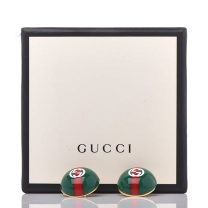 Gucci Resin Web Stud Earrings 5 of 5
