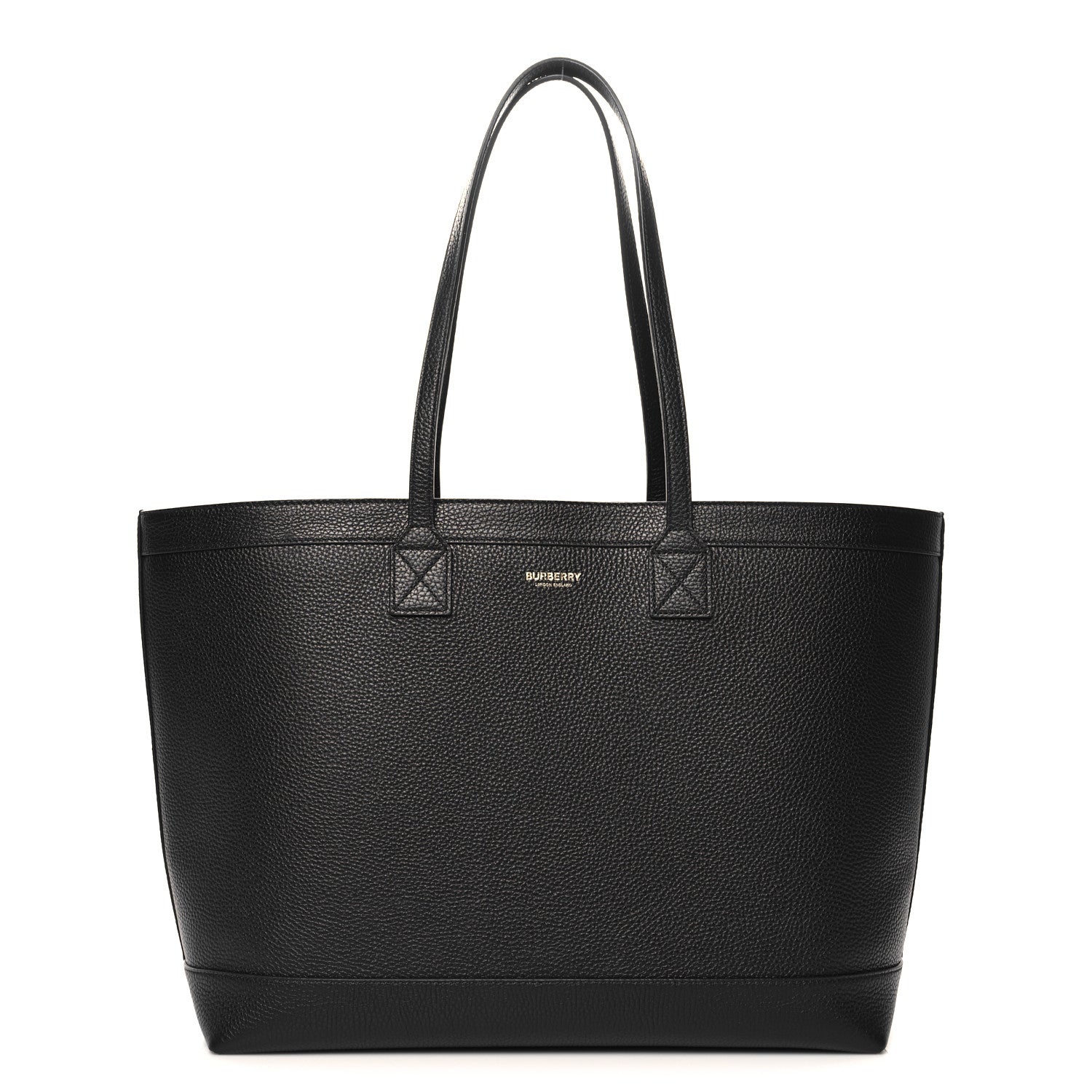 Burberry Grainy Calfskin Medium London Tote Bag Black 1 of 11