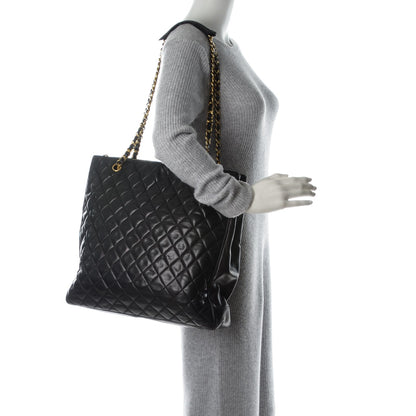 Chanel Lambskin Quilted Tote Black 2 of 8