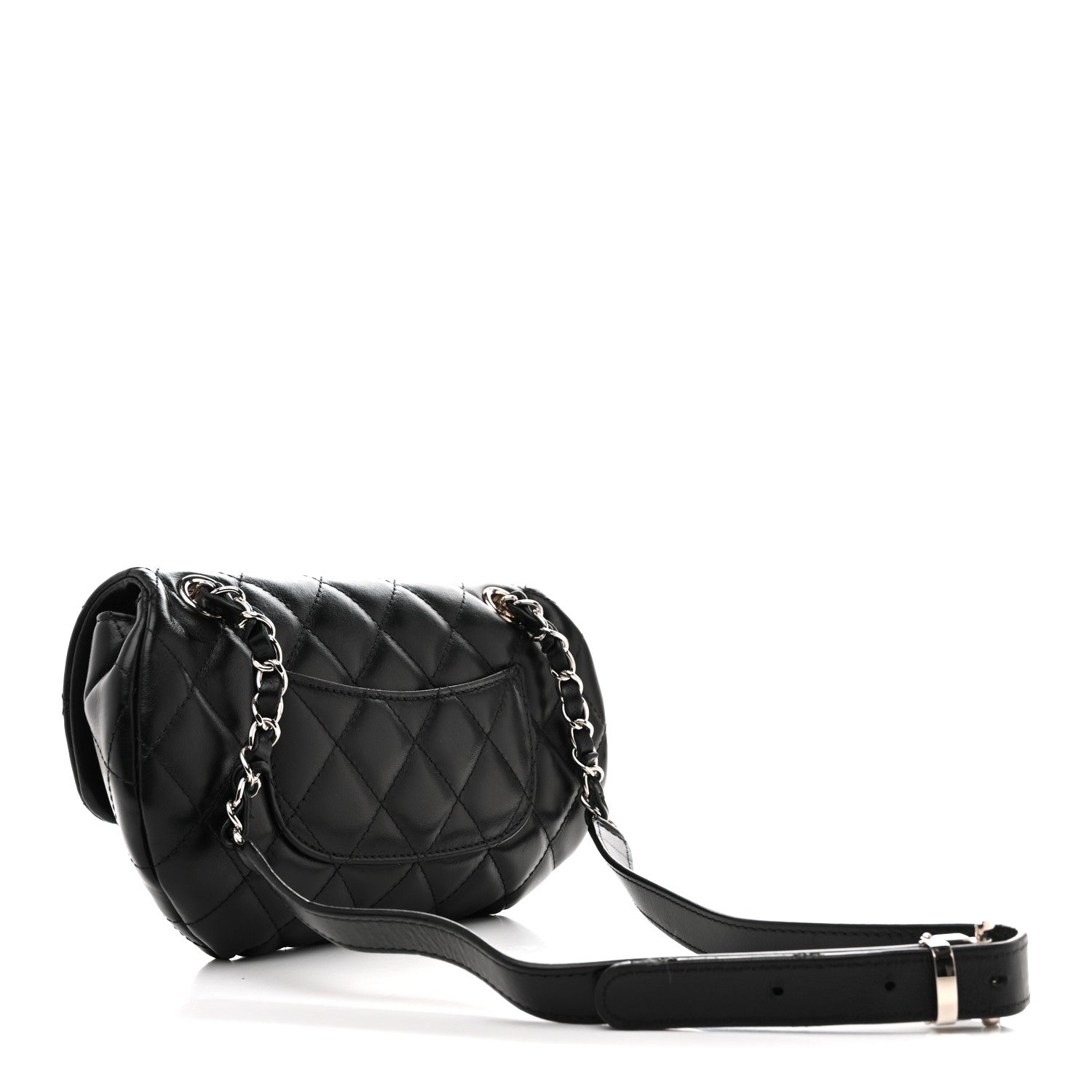 Chanel Calfskin Quilted CC Uniform Flap Belt Bag Black 3 of 15