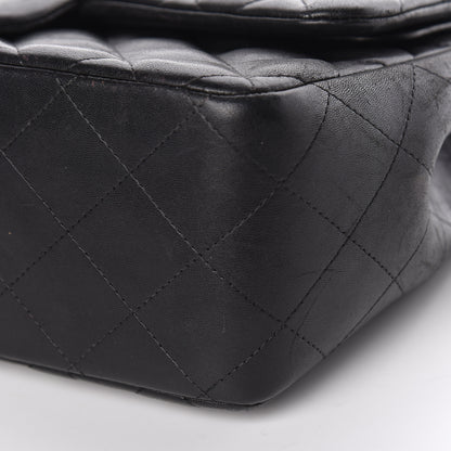 Chanel Lambskin Quilted Jumbo Double Flap Black 6 of 26