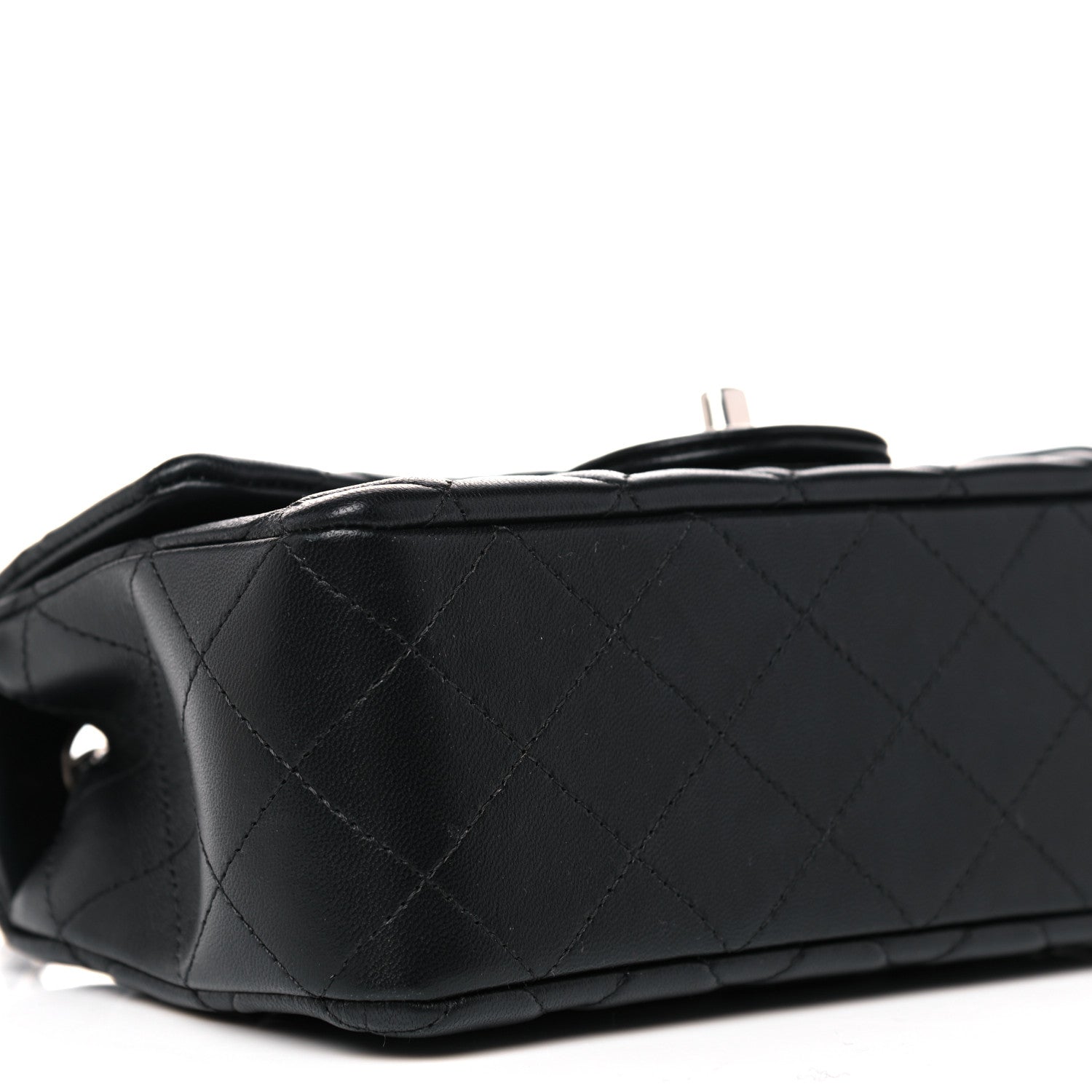 Chanel Lambskin Quilted Mini Rectangular Flap Black 8 of 11