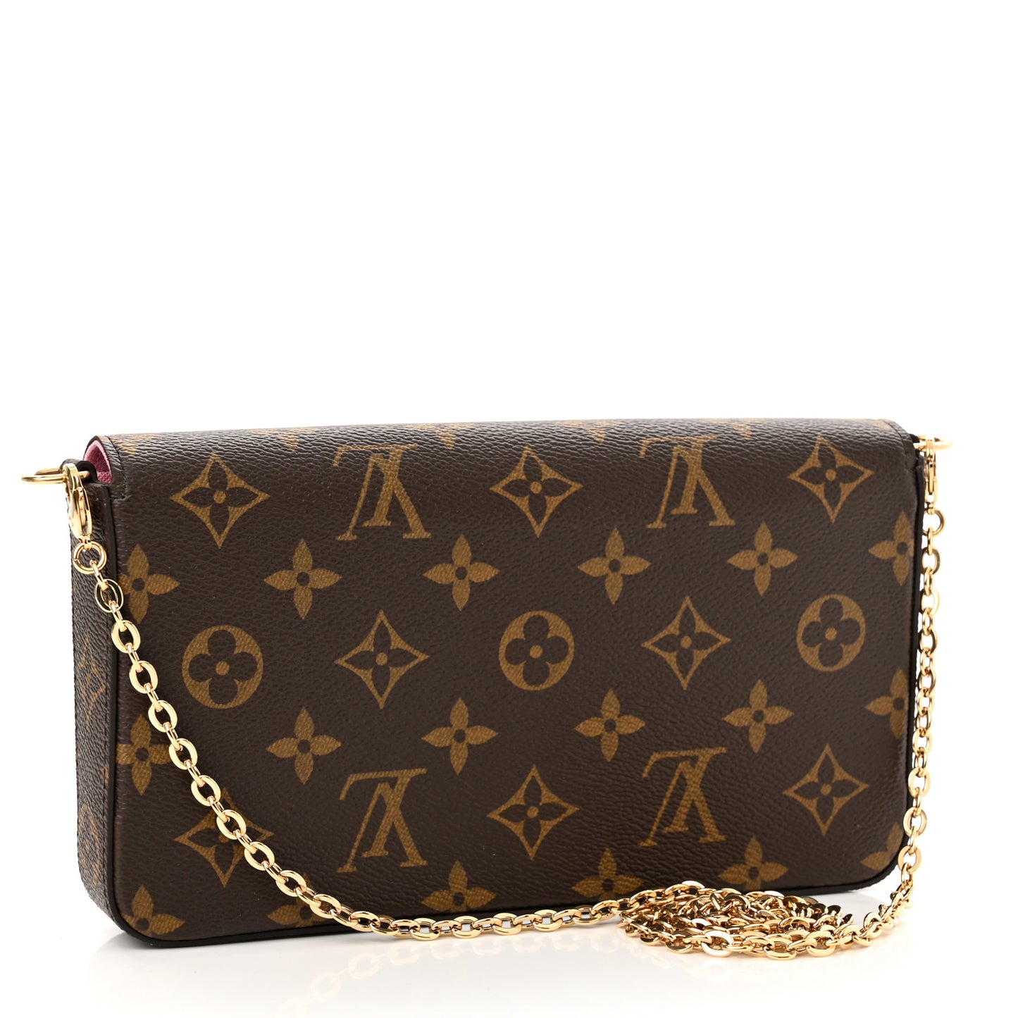 Monogram 2022 Christmas Animation Paris Pochette Felicie Chain Wallet Pink