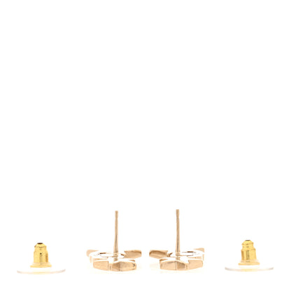Chanel Crystal Star CC Earrings Gold 3 of 6