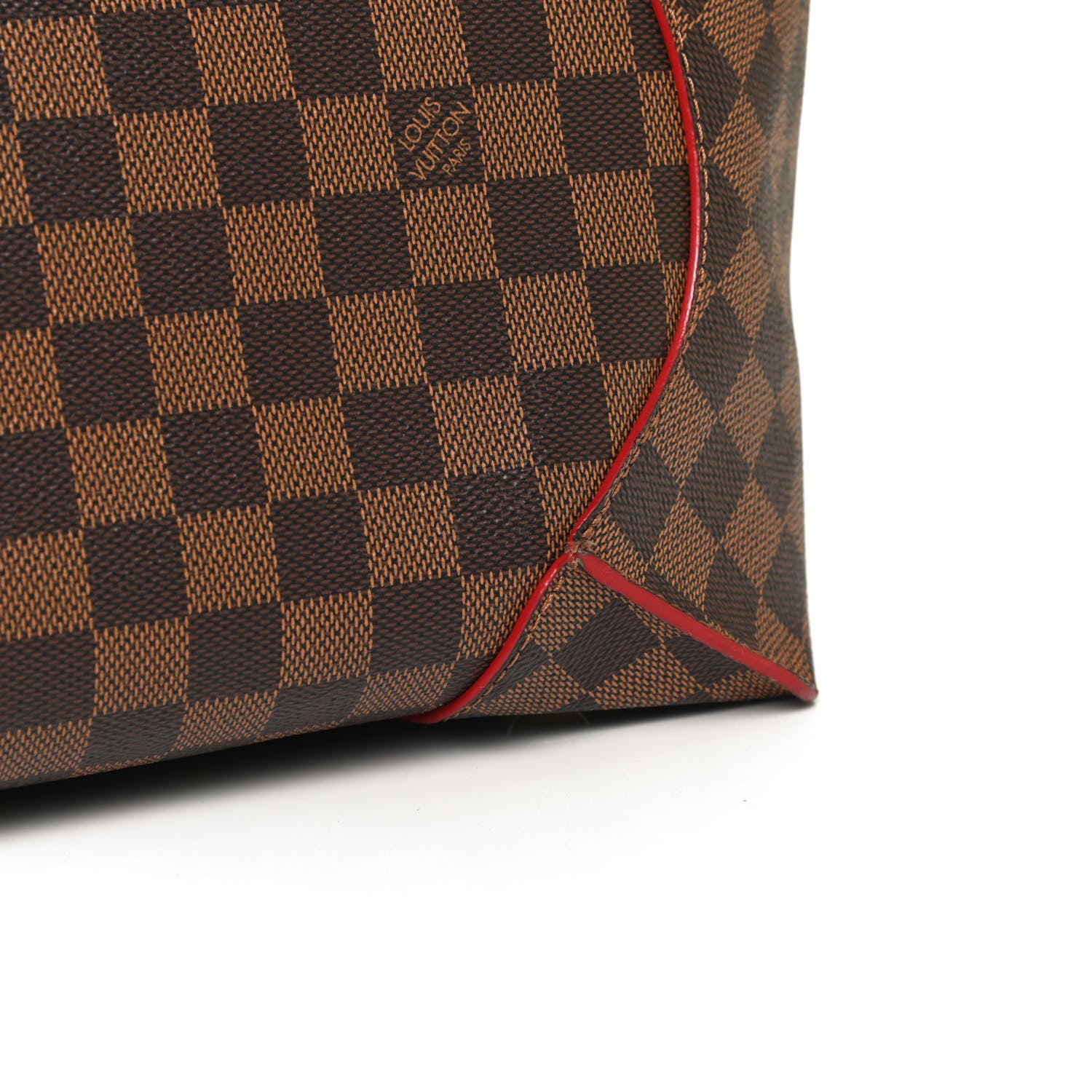 Louis Vuitton Damier Ebene Caissa Tote MM Cherry 12 of 12