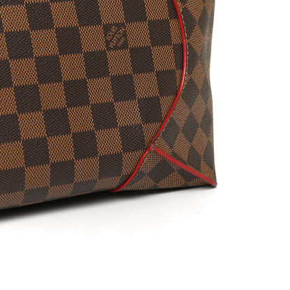 Louis Vuitton Damier Ebene Caissa Tote MM Cherry 12 of 12