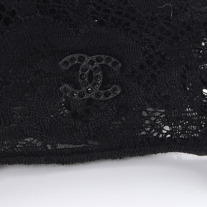 Chanel Lace Fingerless Gloves Black 4 of 7