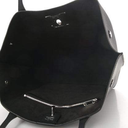 Louis Vuitton Calfskin Lockme Go Tote Black 8 of 8