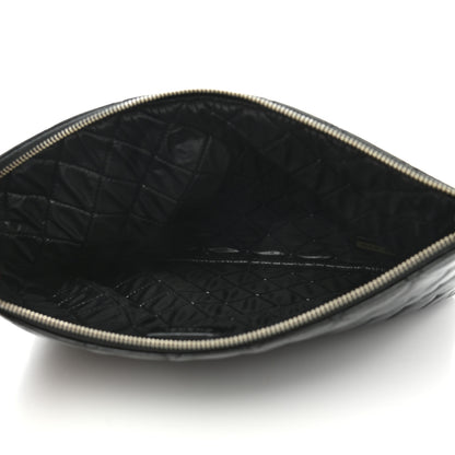Chanel Lambskin Quilted Medium Cosmetic Case Black 5 of 8
