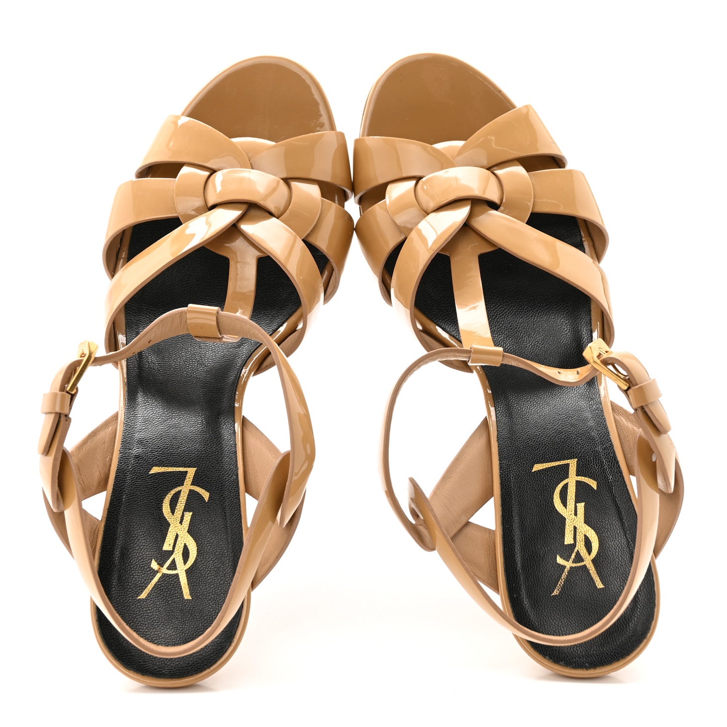 Patent Tribute 75 Platform Sandals 38 Nude Powder