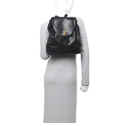 Chanel Caviar CC Backpack Black 2 of 15