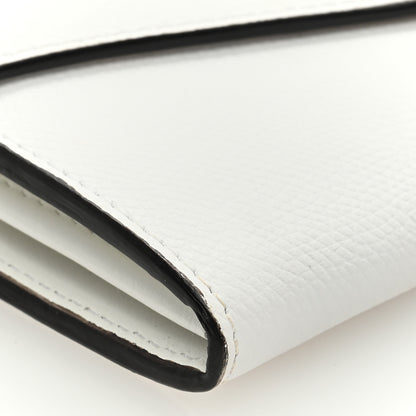 Fendi Vitello Cruise F is Fendi Continental Envelope Wallet on Chain White Ottico 8 of 9