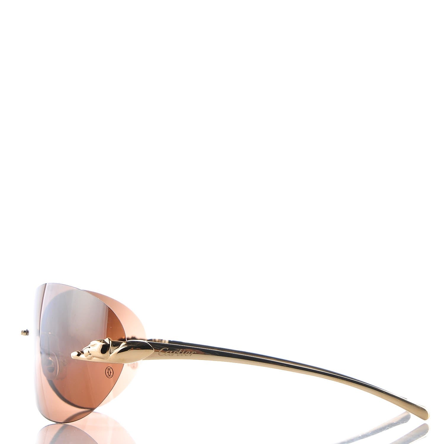 Cartier Panthere De Aviator Sunglasses Gold 3 of 8