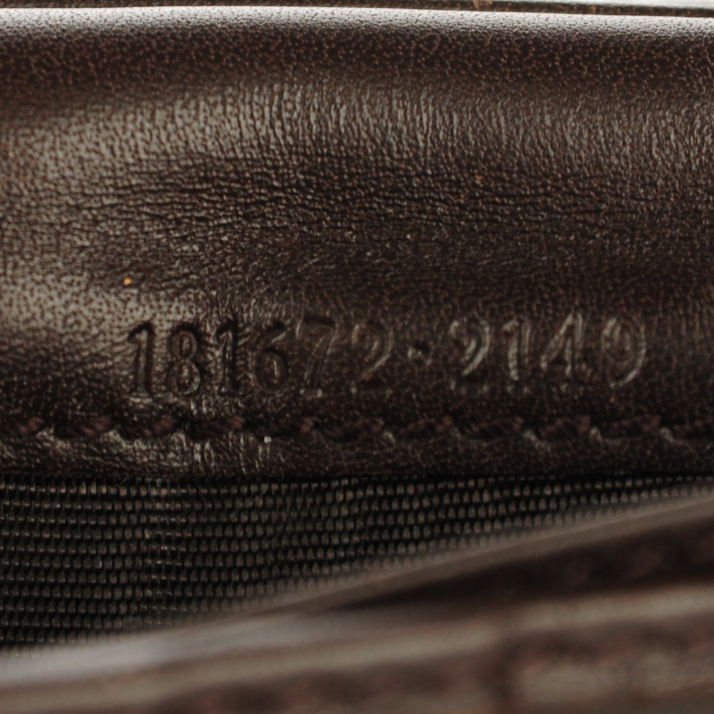 Monogram Calfskin Ladies Web Continental Wallet Beige Ebony Cocoa