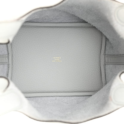 Hermes Taurillon Clemence Picotin Lock 18 PM Bleu Pale 5 of 10