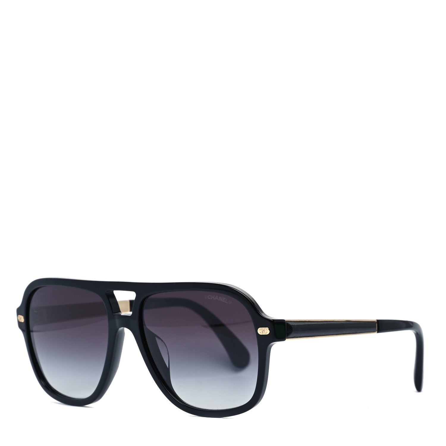 Chanel Acetate CC Sunglasses 5436-Q Black 1 of 9