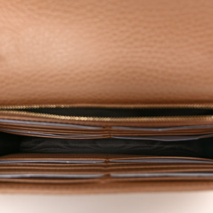 Gucci Dollar Calfskin Interlocking G Chain Wallet Camelia 5 of 9
