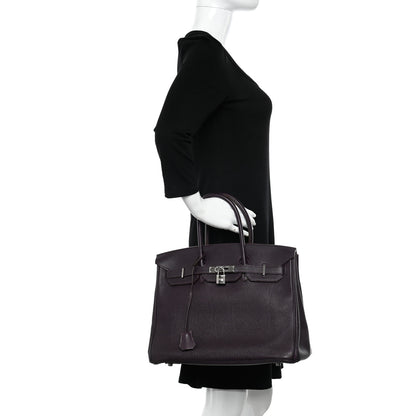Hermes Togo BIRKIN 35 Raisin 2 of 13