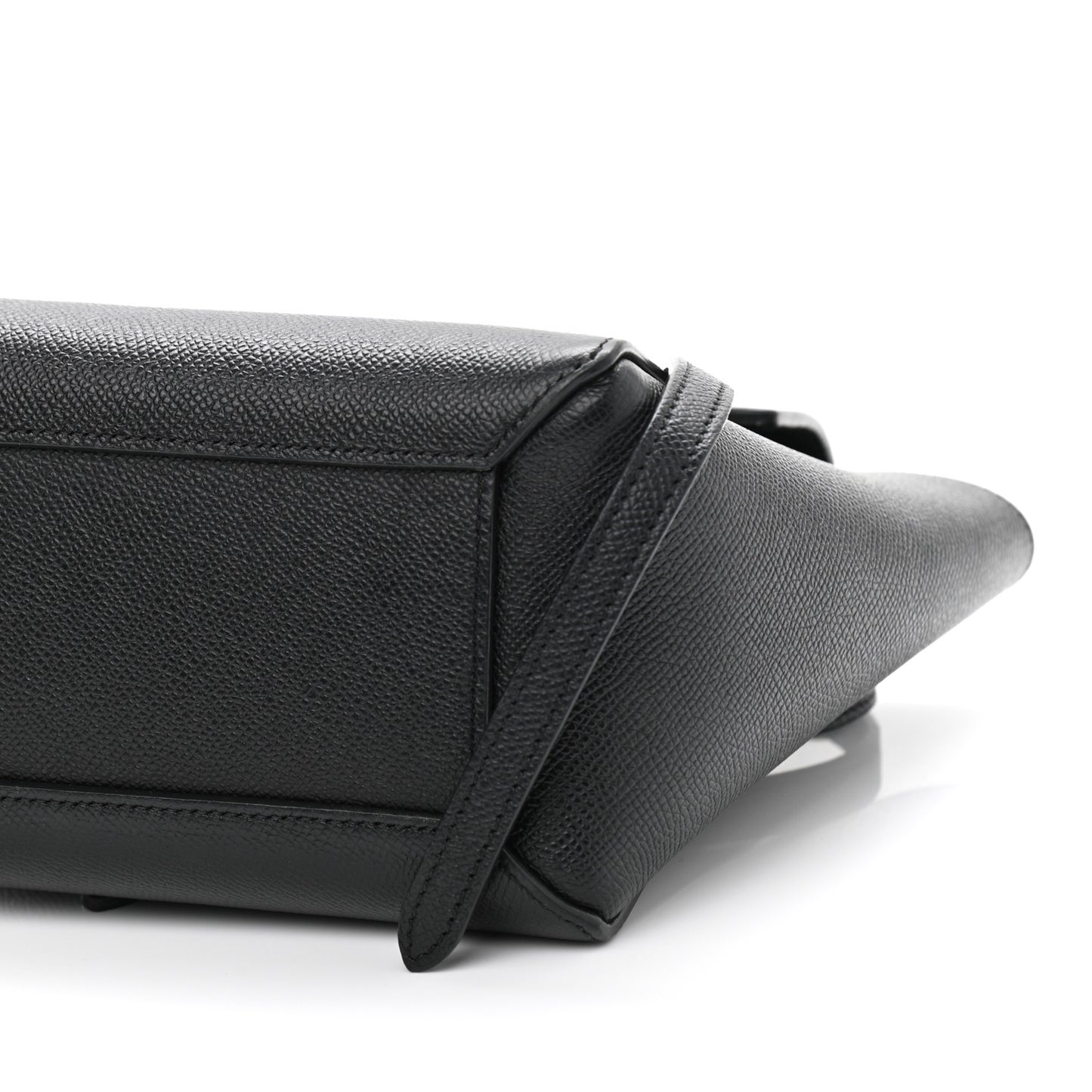 Grained Calfskin Nano Belt Bag Black