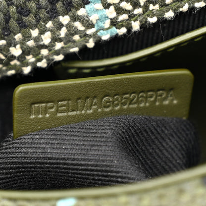 Burberry Calfskin Boucle Check Mini Lola Chain Bag Olive Green 7 of 11
