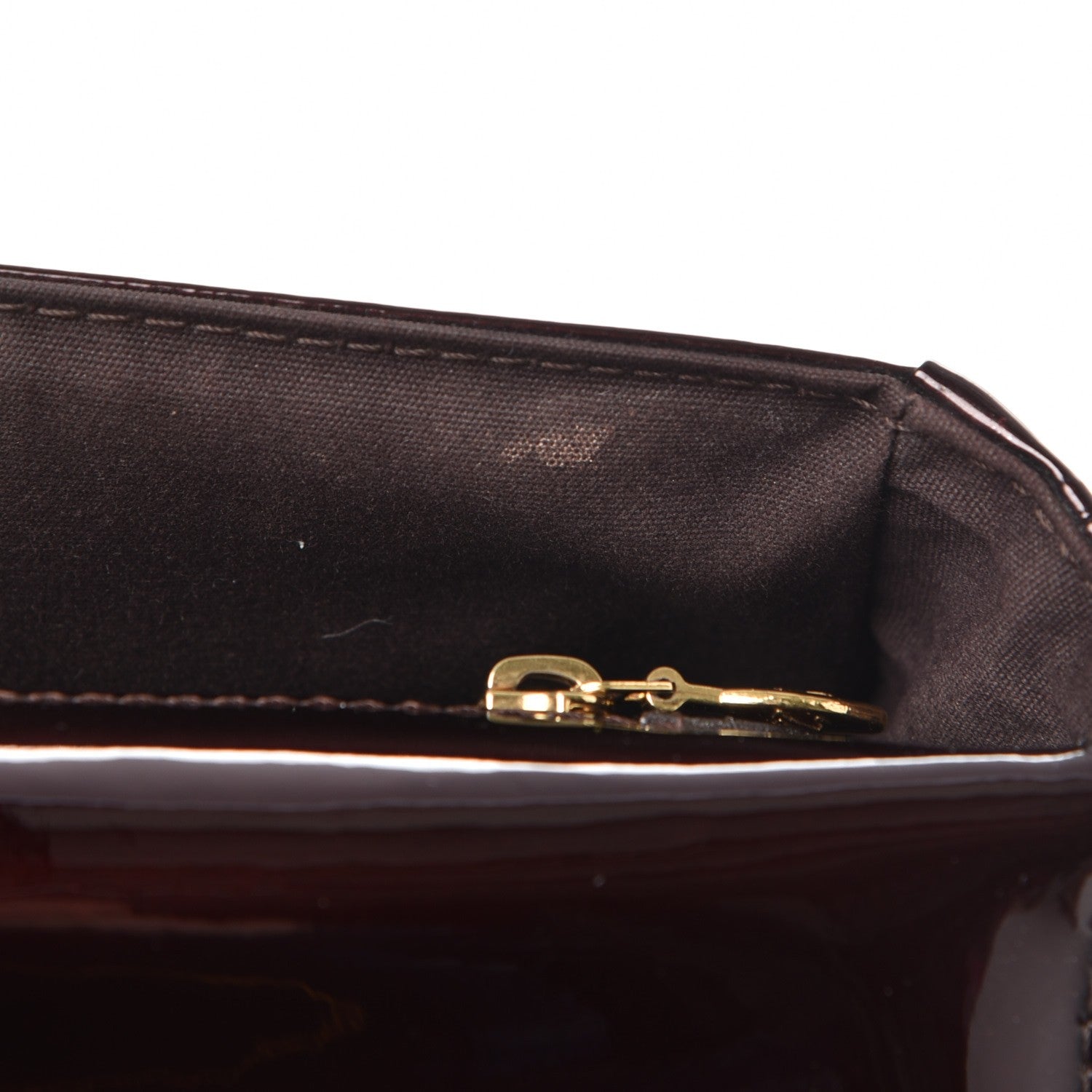 Louis Vuitton Patent Sobe Clutch Amarante 8 of 8