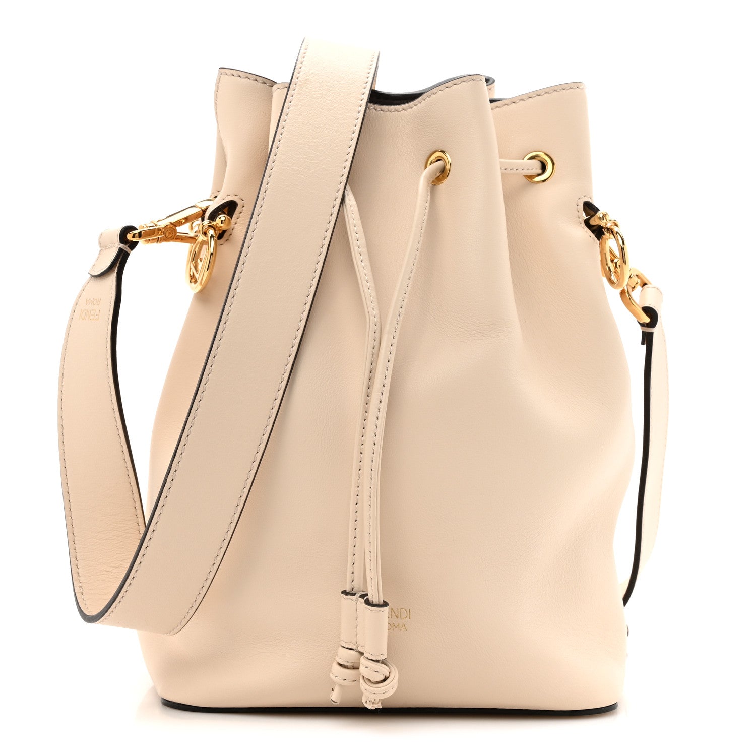 Fendi Vitello Grace Matte F is Fendi Grande Mon Tresor Bucket Bag Camelia 1 of 12