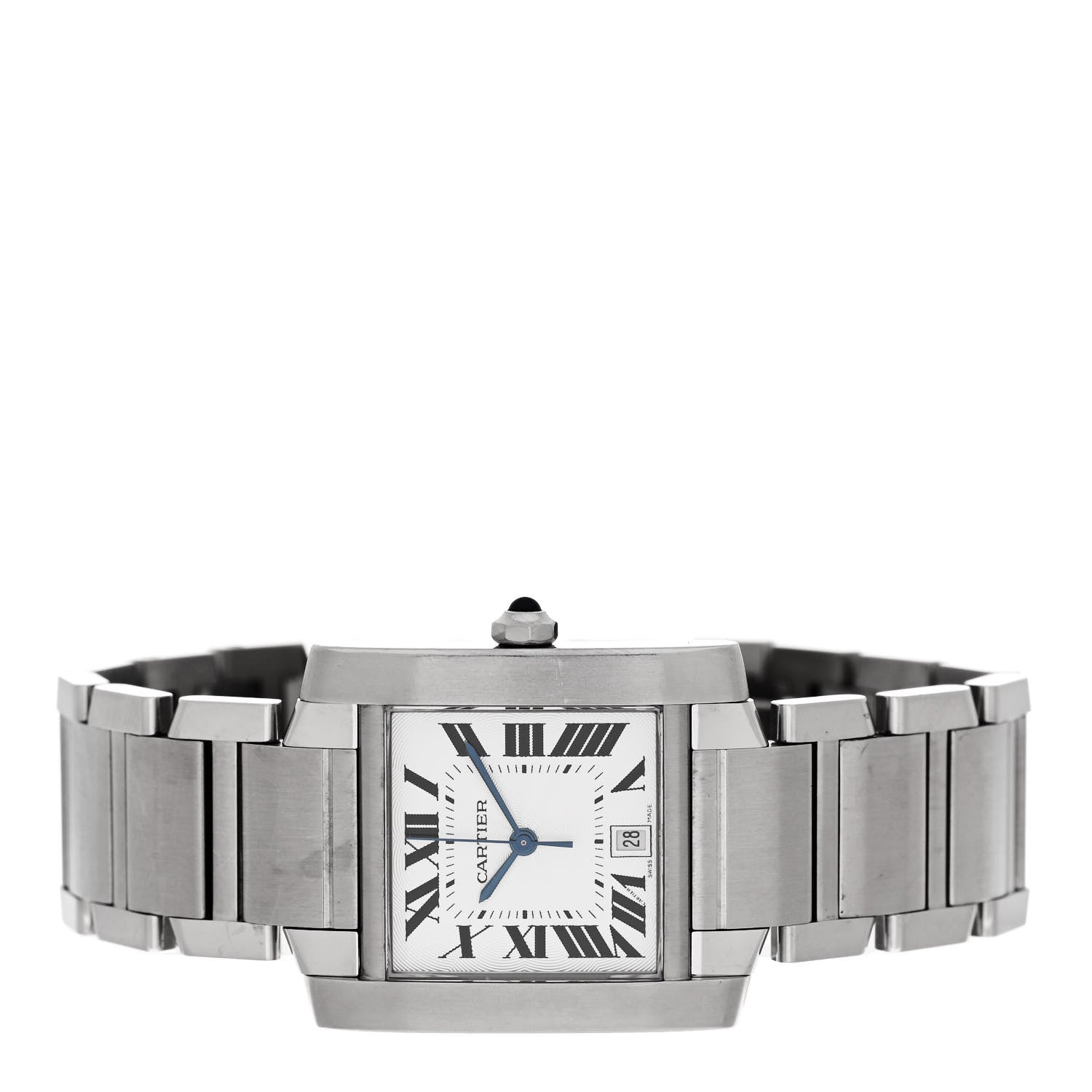 Cartier Stainless Steel 28mm Tank Francaise Automatic Watch 2 of 4