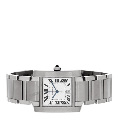 Cartier Stainless Steel 28mm Tank Francaise Automatic Watch 2 of 4
