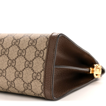 Gucci GG Supreme Monogram Web Medium Ophidia Chain Shoulder Bag Brown 10 of 13