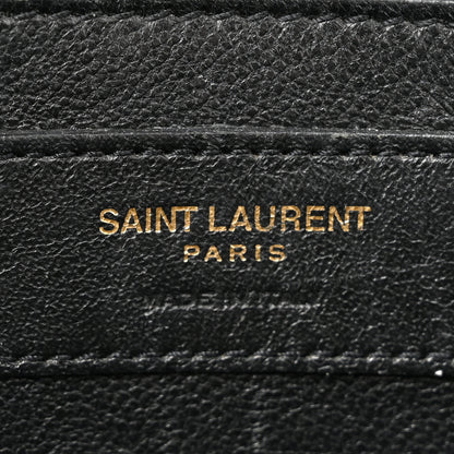 Saint Laurent Grain De Poudre Medium Classic Monogram Kate Satchel Black 6 of 14