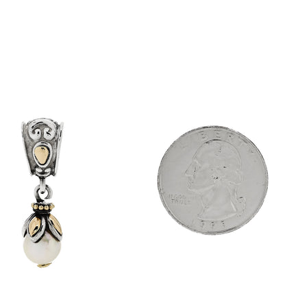 John Hardy Sterling Silver 18K Yellow Gold Freshwater Cultured Pearl Pendant 2 of 5