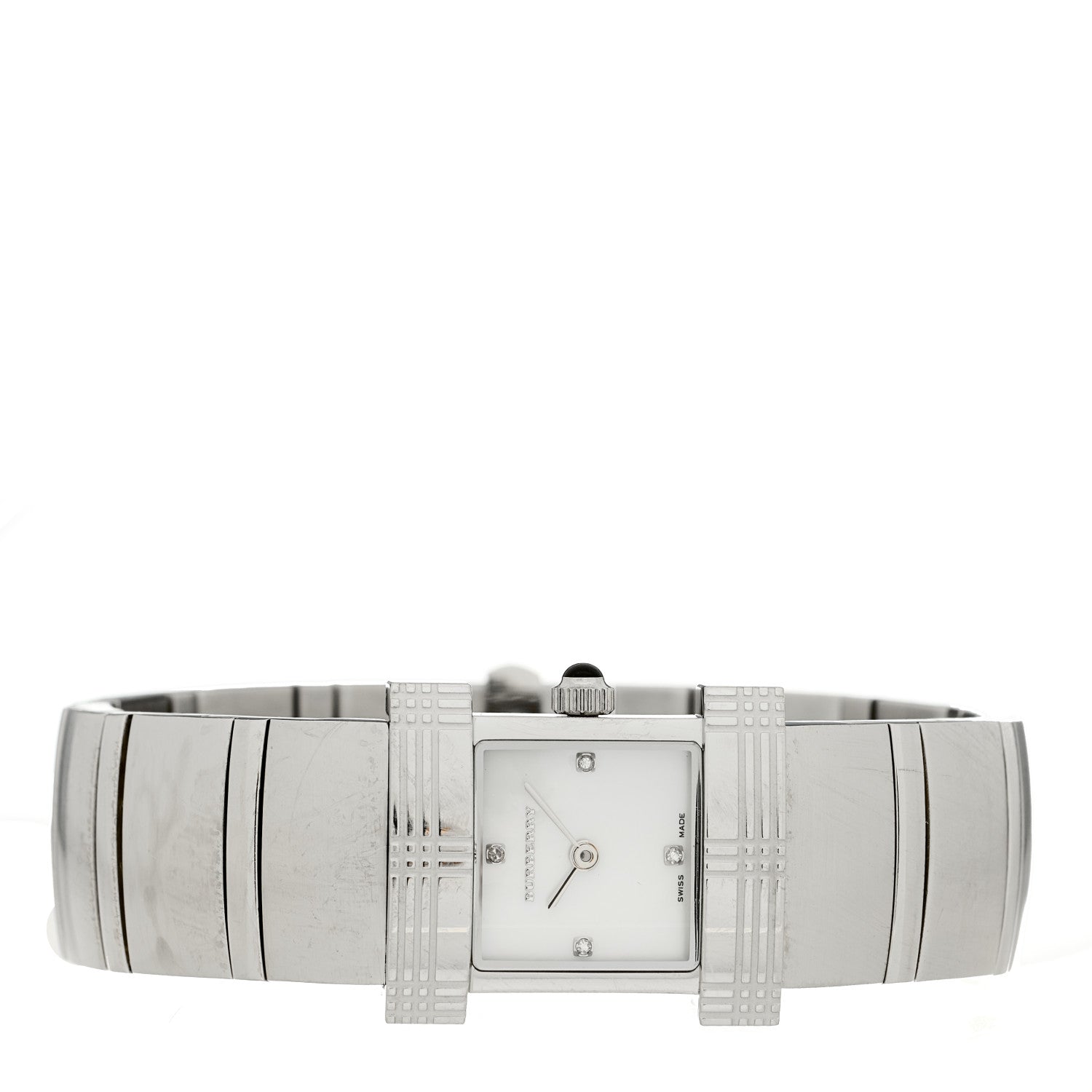 Burberry Stainless Steel Diamond Mother of Pearl 24mm Quartz Watch BU4500 2 of 4