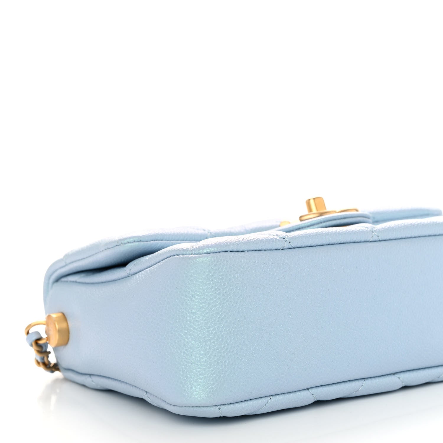 Chanel Iridescent Caviar Quilted Mini My Perfect Flap Light Blue 9 of 11