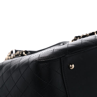 Chanel Calfskin Stitched Shopping Tote Black 8 of 10