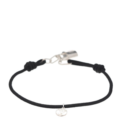 Louis Vuitton Sterling Silver Lockit Bracelet Black 3 of 5