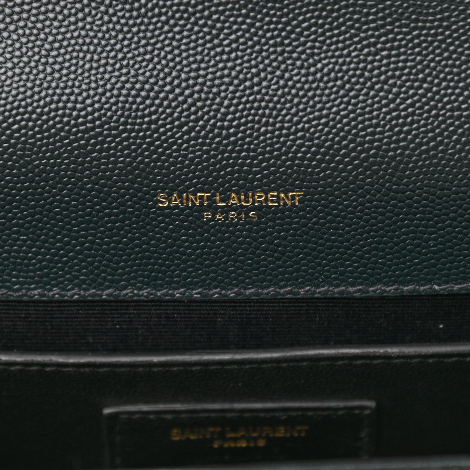 Saint Laurent Grain De Poudre Textured Mixed Matelasse Triquilt Medium Monogram Satchel Dark Tea 6 of 10