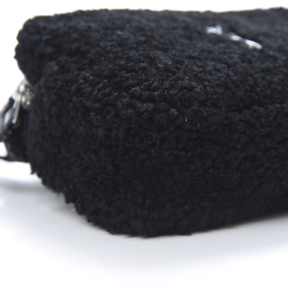 Saint Laurent Shearling Monogram Lou Belt Bag Black 9 of 10