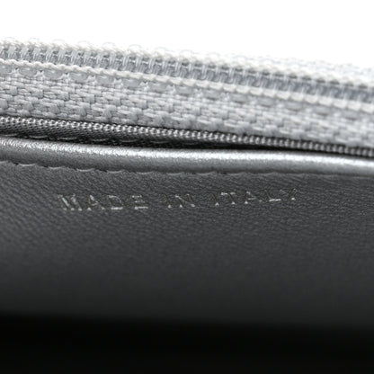 Chanel Lizard Calfskin Boy Wallet on Chain WOC Black Silver 7 of 12