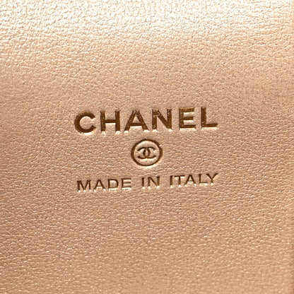Chanel Lambskin Quilted Ruched Handle Vanity Case Pink 6 of 14