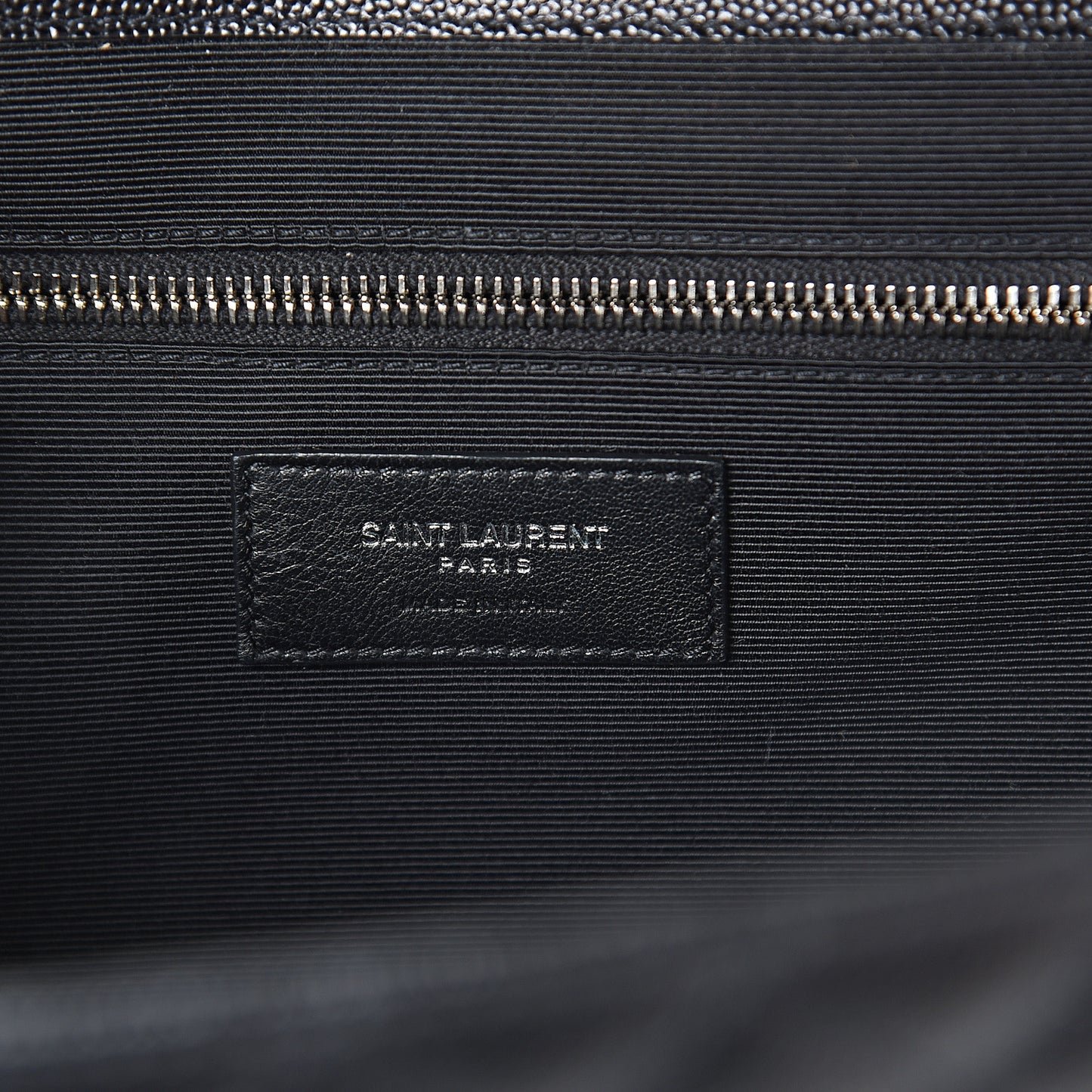 Grain De Poudre Large Tri-Quilt Monogram Satchel Black