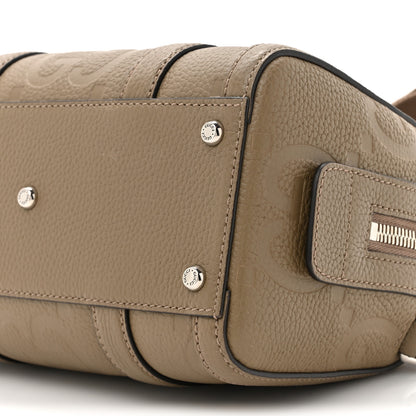 Gucci Piuma Calfskin Jumbo GG Embossed Mini Duffle Bag Good Taupe 9 of 12