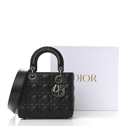 Christian Dior Lambskin Cannage Small My ABCDior Lady Dior Black 10 of 10