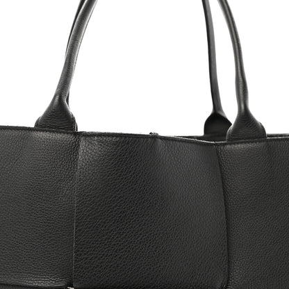 Bottega Veneta Grained Calfskin Maxi Intrecciato Arco Black 8 of 11