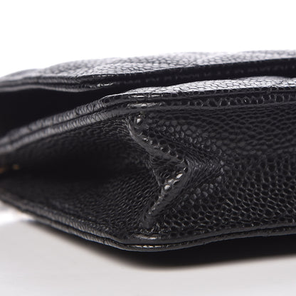 Chanel Caviar Quilted Wallet On Chain WOC Black 9 of 11
